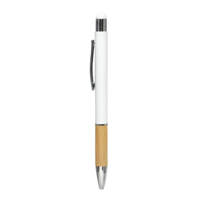 Promosyon Metal Rubber Gövde Bambu Touch Pen Tükenmez Kalem KL02023 · KL02023-01