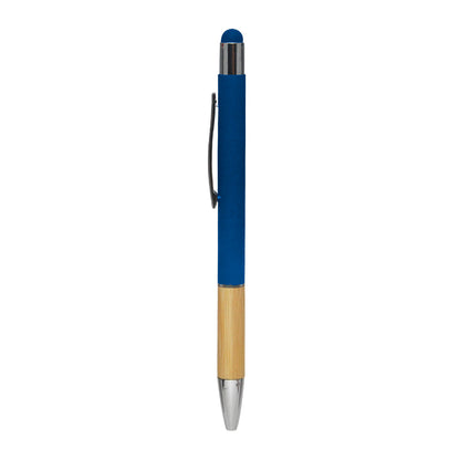 Promosyon Metal Rubber Gövde Bambu Touch Pen Tükenmez Kalem KL02023 · KL02023-04