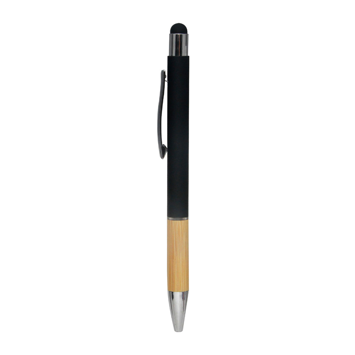 Promosyon Metal Rubber Gövde Bambu Touch Pen Tükenmez Kalem KL02023 · KL02023-05