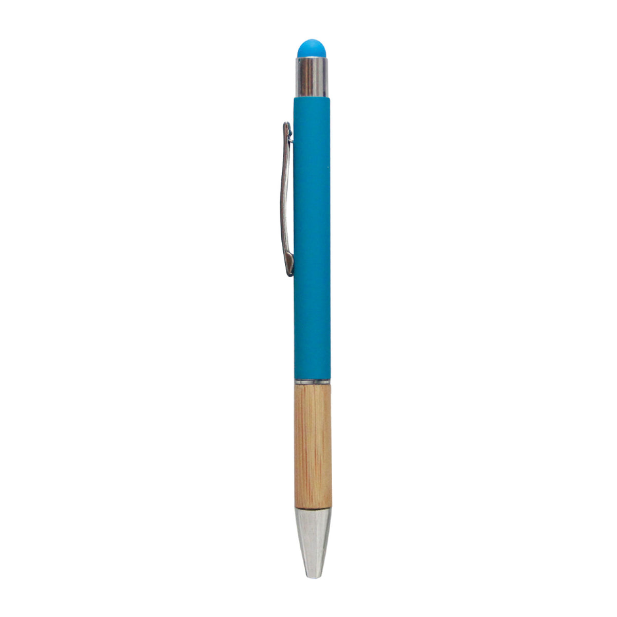 Promosyon Metal Rubber Gövde Bambu Touch Pen Tükenmez Kalem KL02023 · KL02023-06
