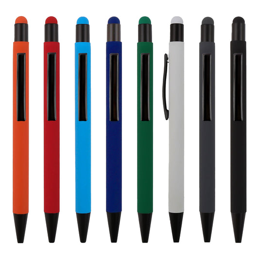 Promosyon Metal Rubber Gövde Touch Pen Tükenmez Kalem KL02027