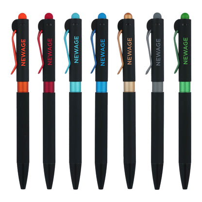 Promosyon Metal Rubber Gövde Touch Pen Jel Refill Tükenmez Kalem KL02032
