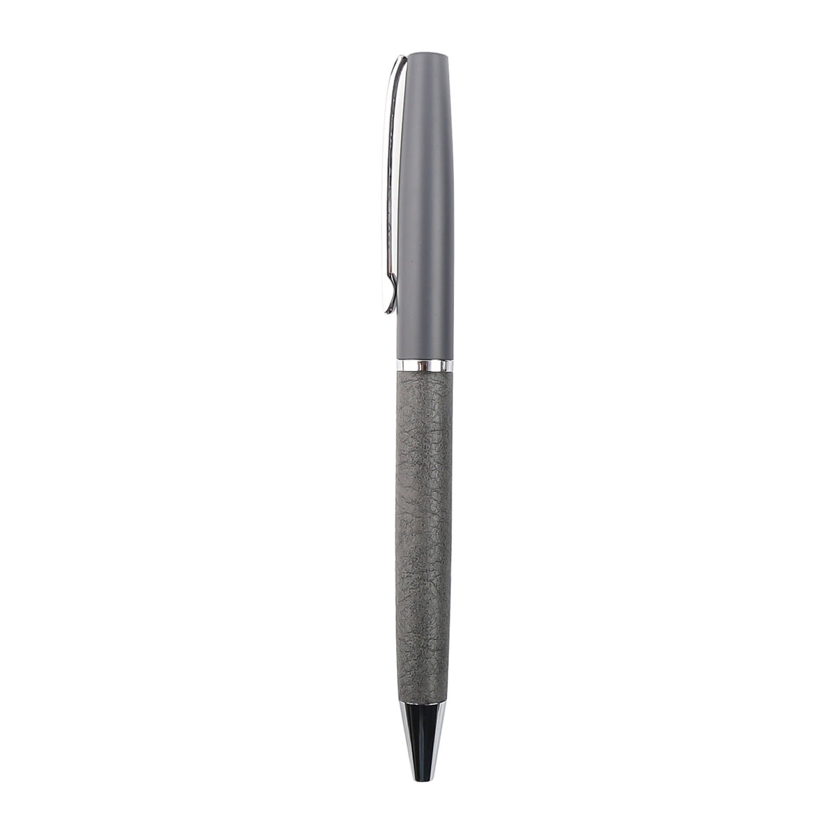 Promosyon Metal Çevirmeli Derili Tükenmez Kalem KL02034 · KL02034-01