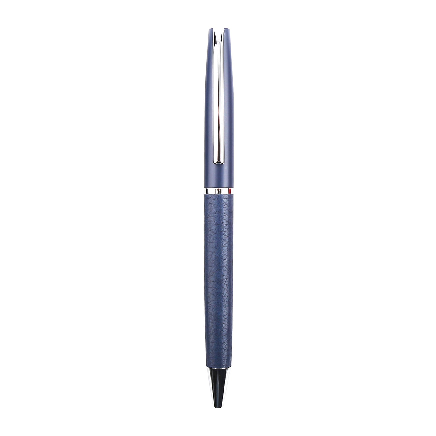 Promosyon Metal Çevirmeli Derili Tükenmez Kalem KL02034