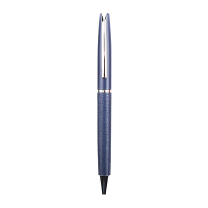 Promosyon Metal Çevirmeli Derili Tükenmez Kalem KL02034