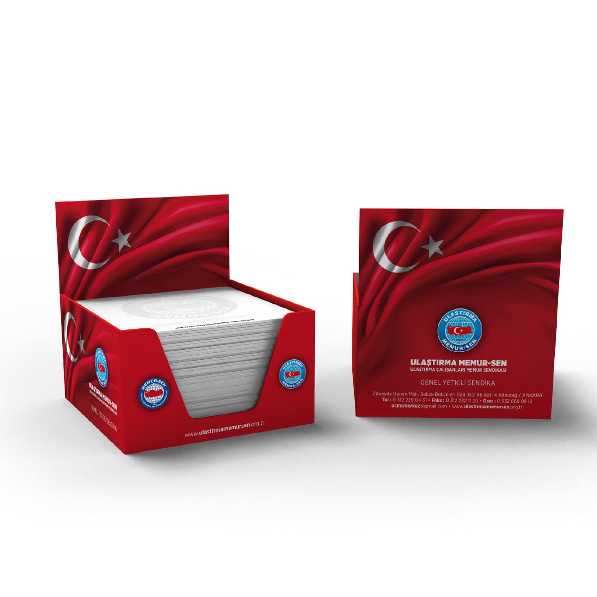Promosyon 500 Yaprak Kutulu Küp Bloknot MB01019 · MB01019-01