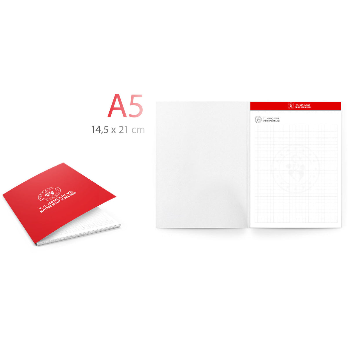 Promosyon Yana Kapaklı A5 Bloknot MB01022 · MB01022-01