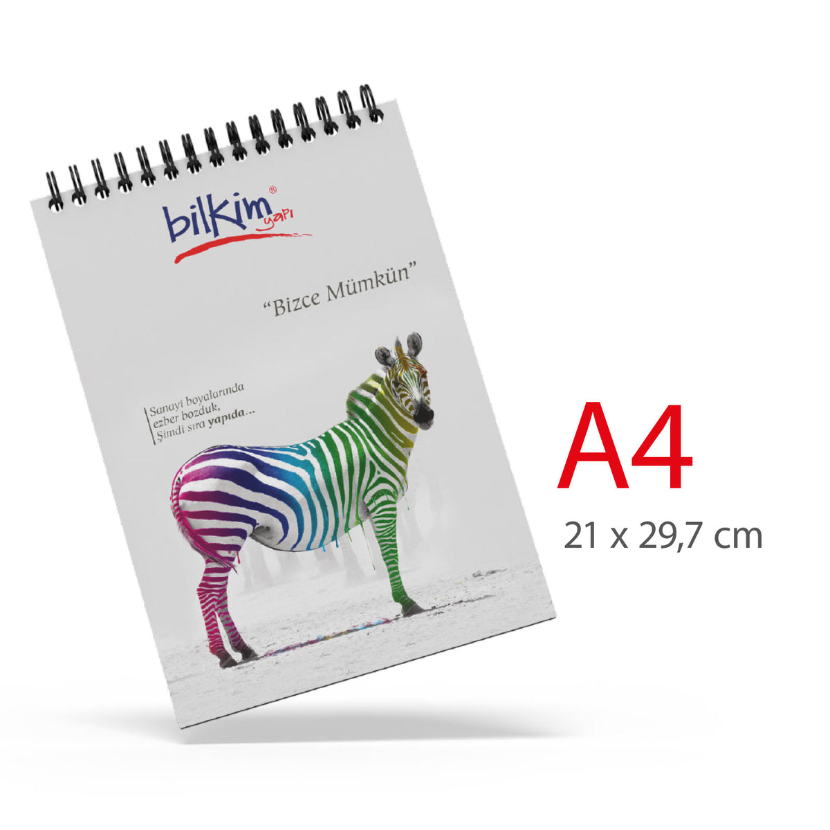 Promosyon Karton Kapaklı Spiralli A4 Bloknot MB01025 · MB01025-01