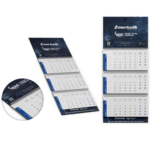 Promosyon Mukavva Sıvamalı 3 Parça Gemici Takvimi MB01046 · MB01046-01