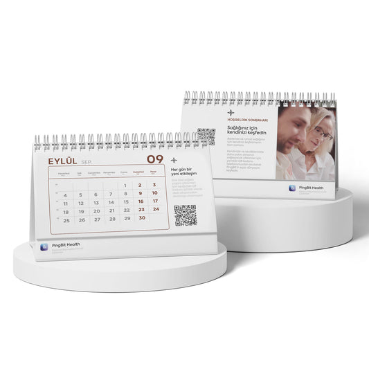 Promosyon Üçgen Masa Takvimi (10 x 20 cm) MB01078 · MB01078-01