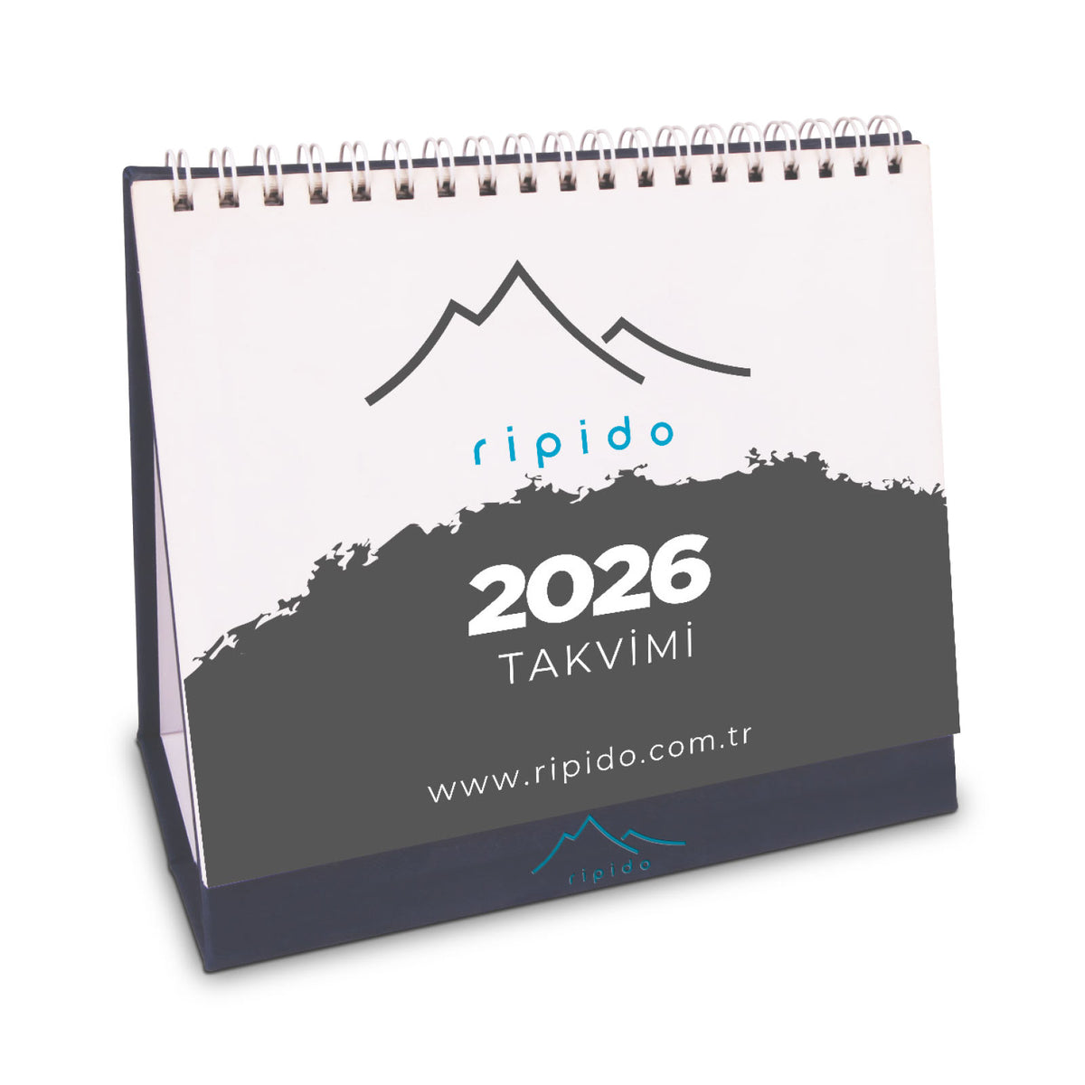 Promosyon Cilt Bezi Mukavva Sıvama Ayaklı Üçgen Masa Takvimi (13,5 x 17 cm) MB01080 · MB01080-01