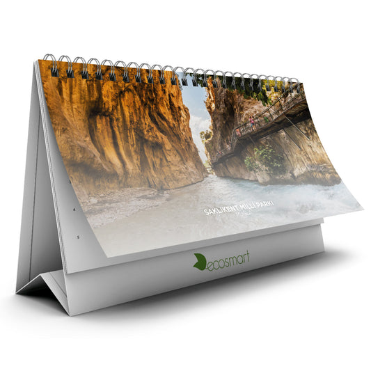 Promosyon Doğa Temalı Mukavva Sıvama Ayaklı Masa Takvimi (10 x 20 cm) MB01082 · MB01082-01