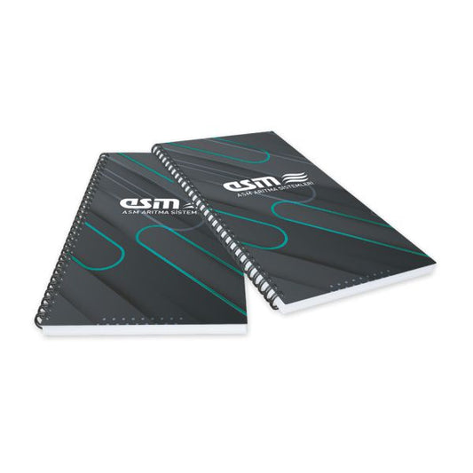 Promosyon 80 Yaprak Karton Kapak Spiralli Defter MB02002