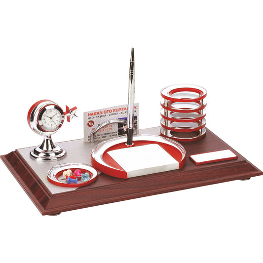 Promosyon Ahşap Masaüstü Organizer MS01008