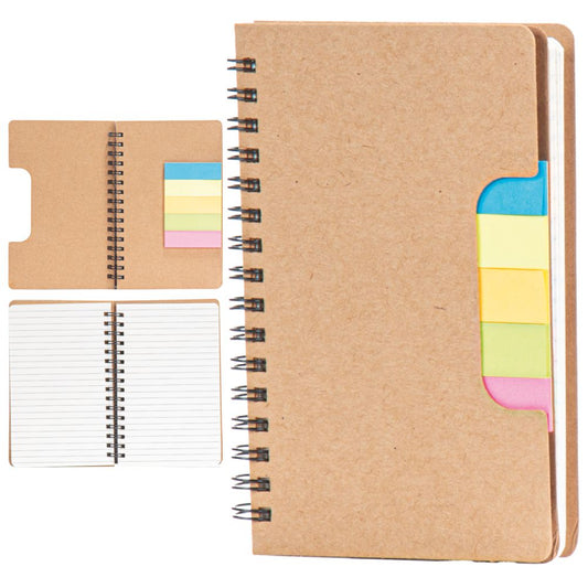 Promosyon Geri Dönüşümlü Spiralli Kraft Defter (10x15cm) RC01004
