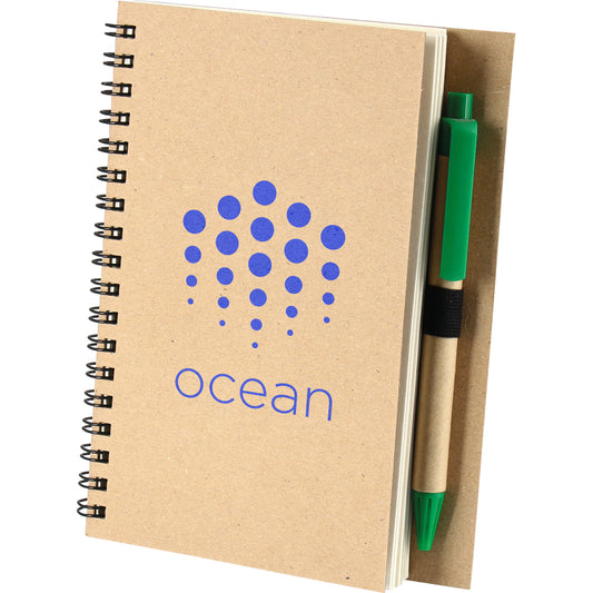 Promosyon Geri Dönüşümlü Spiralli Kraft Defter (11,5x16cm) RC01006
