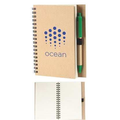 Promosyon Geri Dönüşümlü Spiralli Kraft Defter (11,5x16cm) RC01006