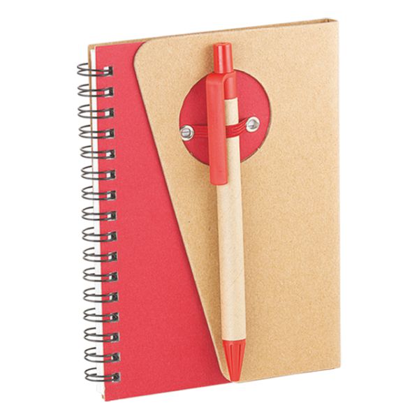 Promosyon Geri Dönüşümlü Spiralli Kraft Defter (10,5x14,5cm) RC01007