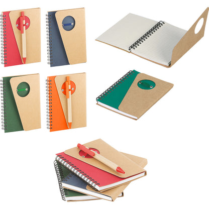 Promosyon Geri Dönüşümlü Spiralli Kraft Defter (10,5x14,5cm) RC01007