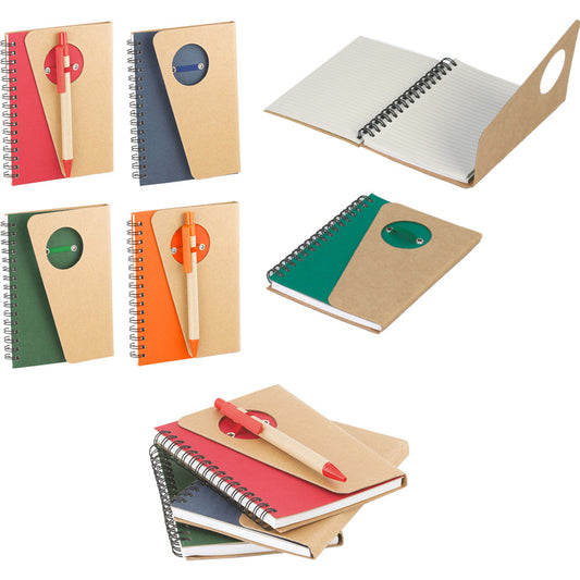 Promosyon Geri Dönüşümlü Spiralli Kraft Defter (10,5x14,5cm) RC01007