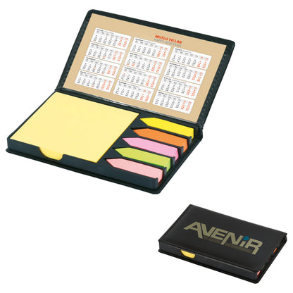 Promosyon Geri Dönüşümlü Deri Kapak Yapışkanlı Notluk (8,5x13cm) RC01010