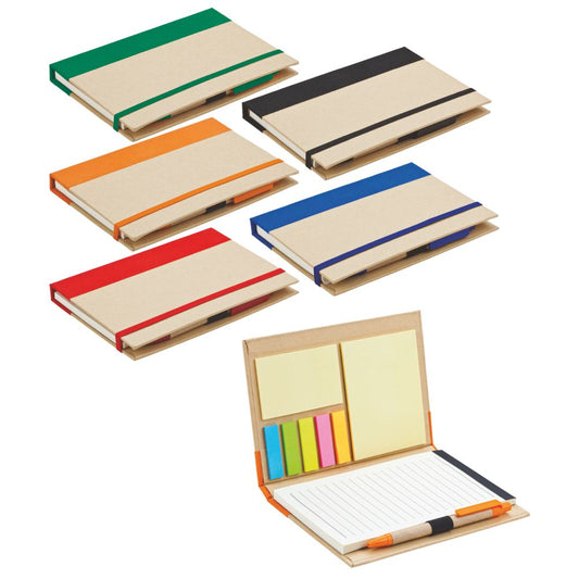 Promosyon Geri Dönüşümlü Kraft Yapışkan Notlu Defter (12x17,5cm) RC01011