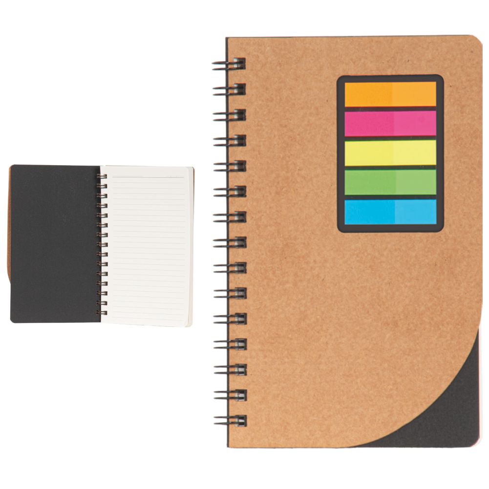 Promosyon Geri Dönüşümlü Kraft Yapışkan Notlu Defter (12,5x20,5cm) RC01012