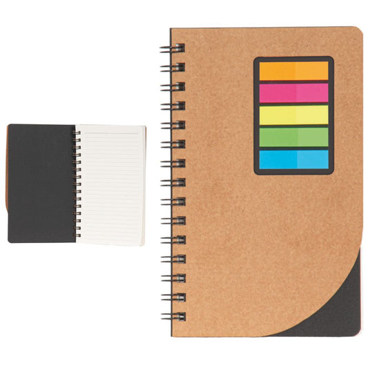 Promosyon Geri Dönüşümlü Kraft Yapışkan Notlu Defter (12,5x20,5cm) RC01012