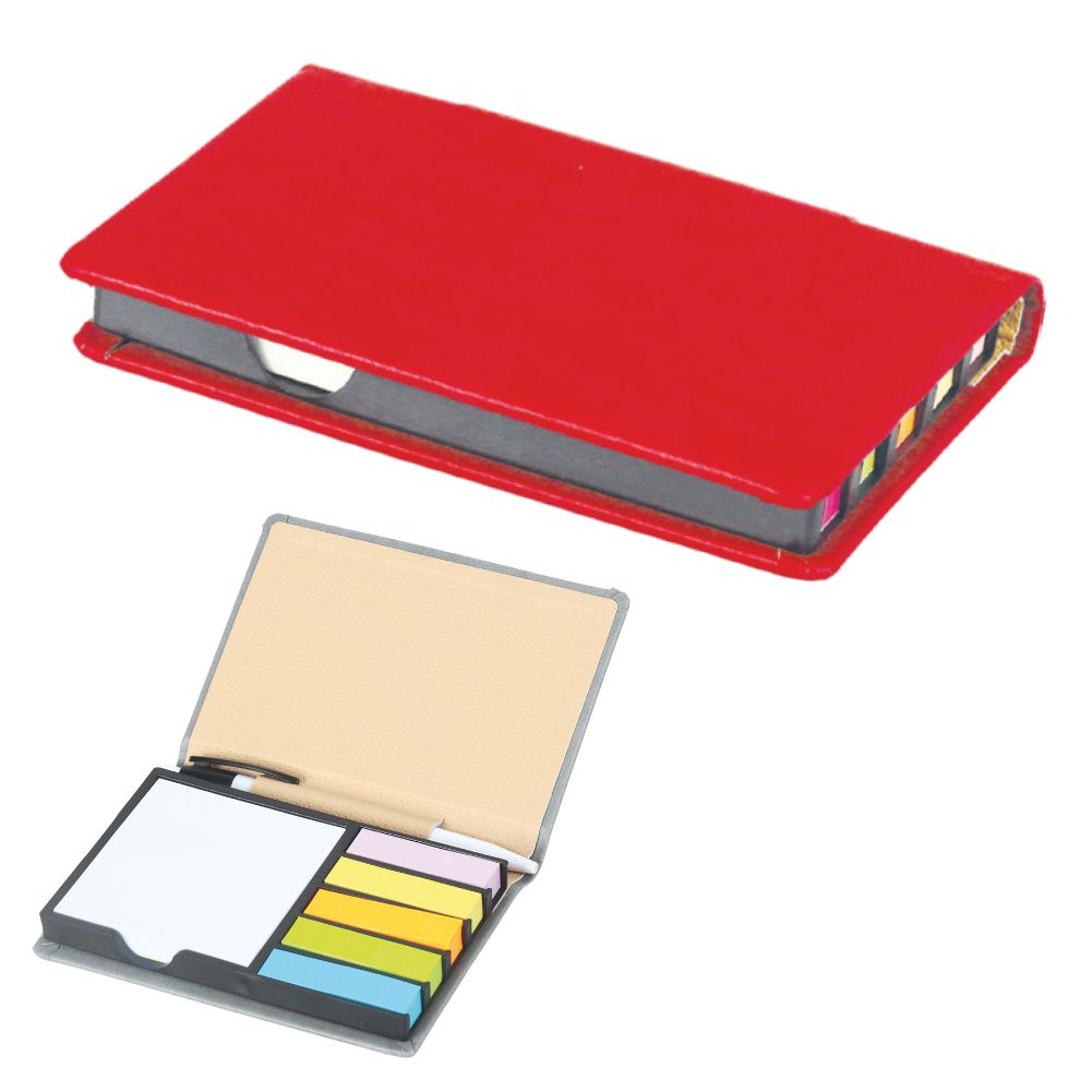 Promosyon Geri Dönüşümlü Deri Kapak Yapışkanlı Notluk (10,5x23cm) RC01013