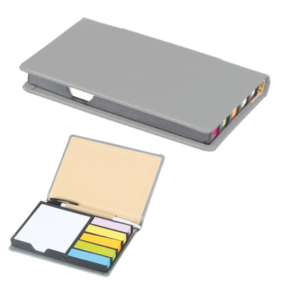 Promosyon Geri Dönüşümlü Deri Kapak Yapışkanlı Notluk (10,5x23cm) RC01013