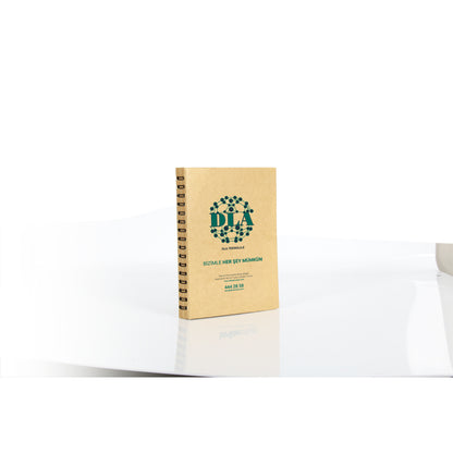 Promosyon Geri Dönüşümlü Kraft Gizli Spiralli Defter (16x22cm) RC01014