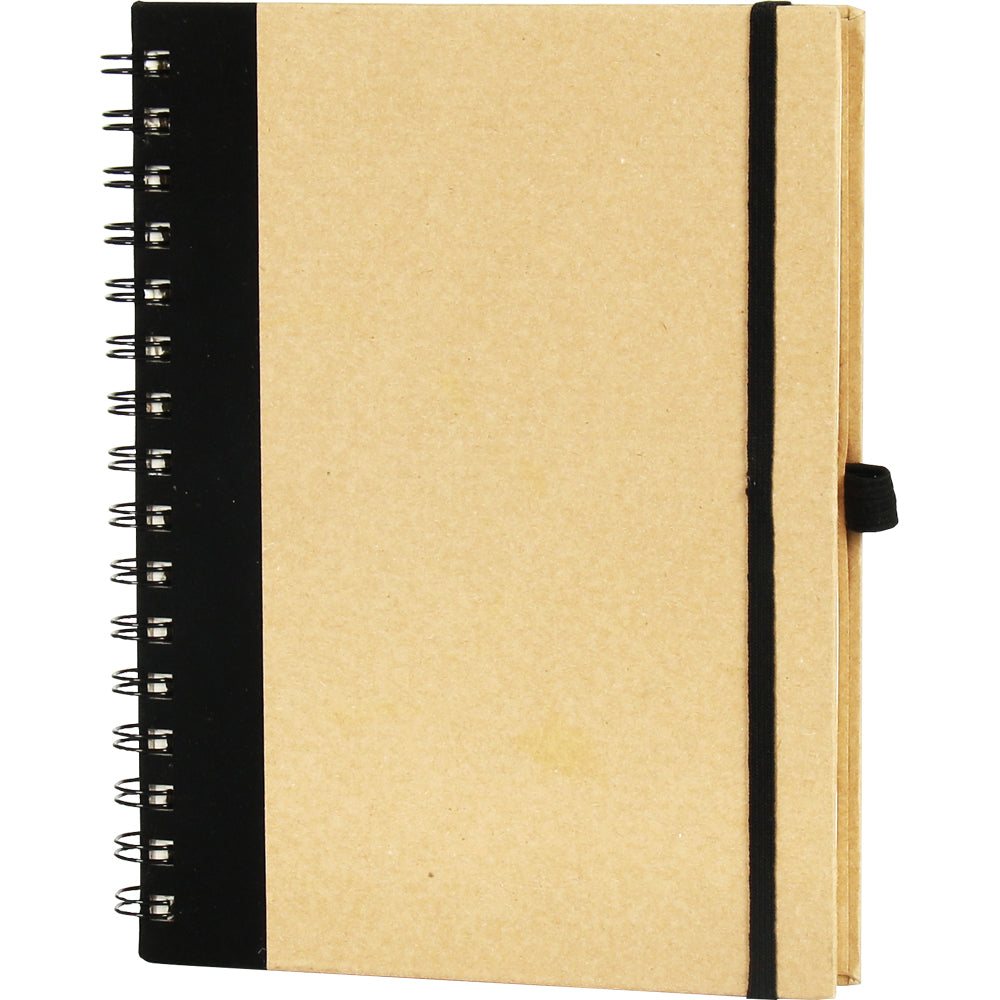 Promosyon Geri Dönüşümlü Kraft Spiralli Defter (16x21,5cm) RC01015