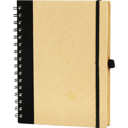 Promosyon Geri Dönüşümlü Kraft Spiralli Defter (16x21,5cm) RC01015