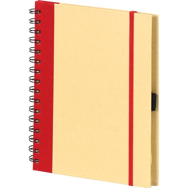 Promosyon Geri Dönüşümlü Kraft Spiralli Defter (16x21,5cm) RC01015