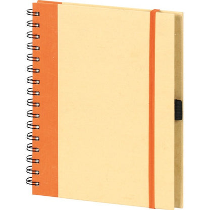 Promosyon Geri Dönüşümlü Kraft Spiralli Defter (16x21,5cm) RC01015