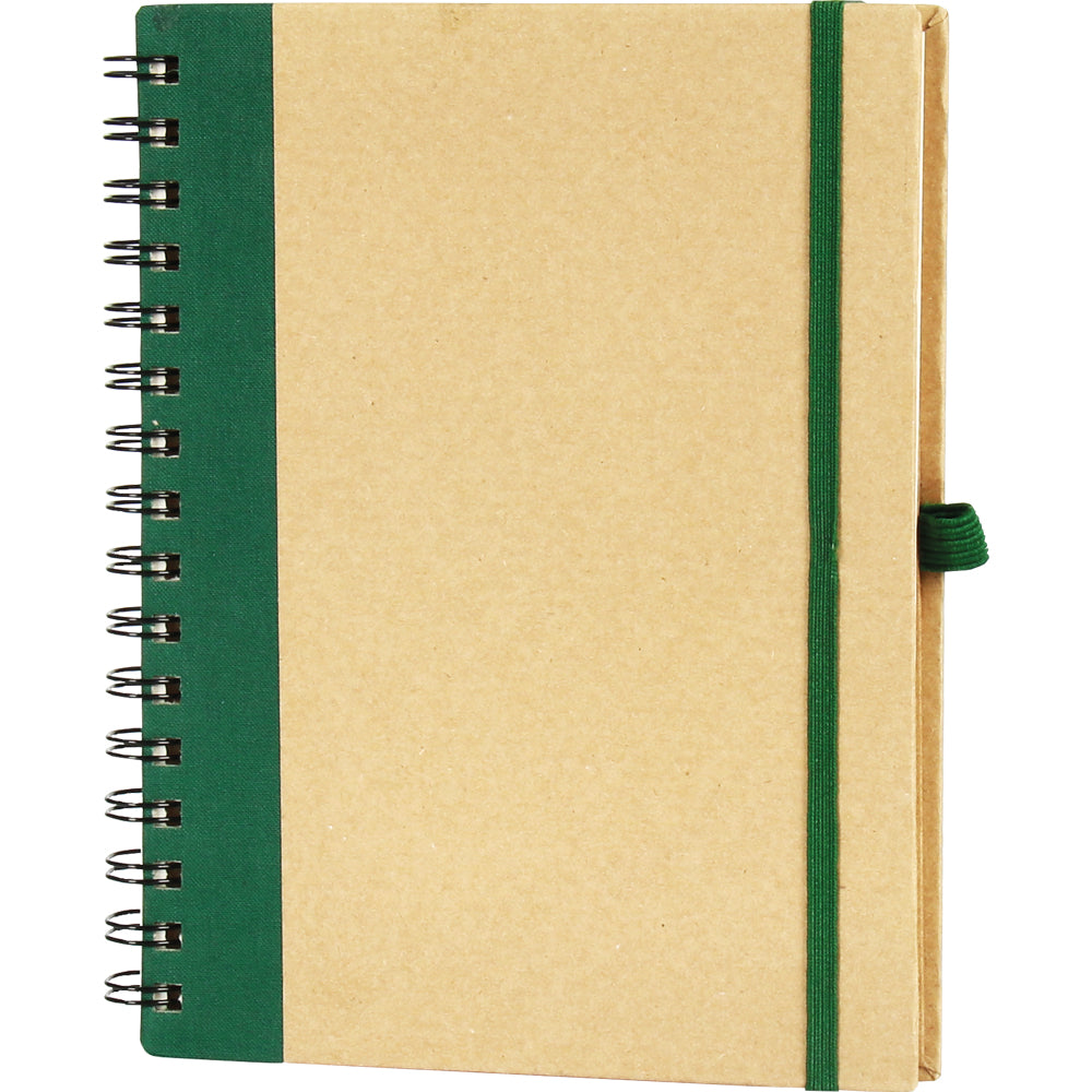Promosyon Geri Dönüşümlü Kraft Spiralli Defter (16x21,5cm) RC01015
