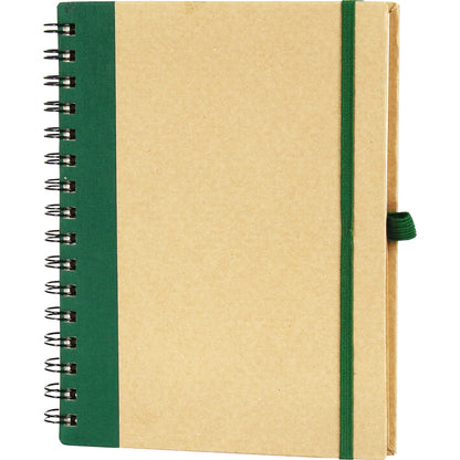 Promosyon Geri Dönüşümlü Kraft Spiralli Defter (16x21,5cm) RC01015