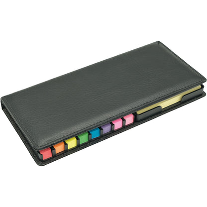 Promosyon Geri Dönüşümlü Deri Kapak Takvimli Yapışkanlı Notluk (10,5x23cm) RC01016