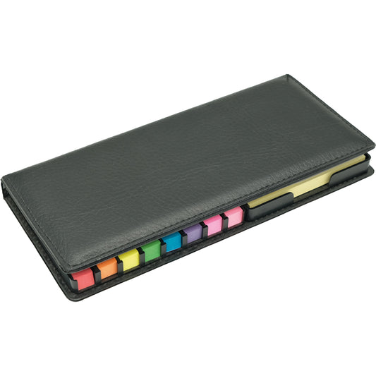 Promosyon Geri Dönüşümlü Deri Kapak Takvimli Yapışkanlı Notluk (10,5x23cm) RC01016