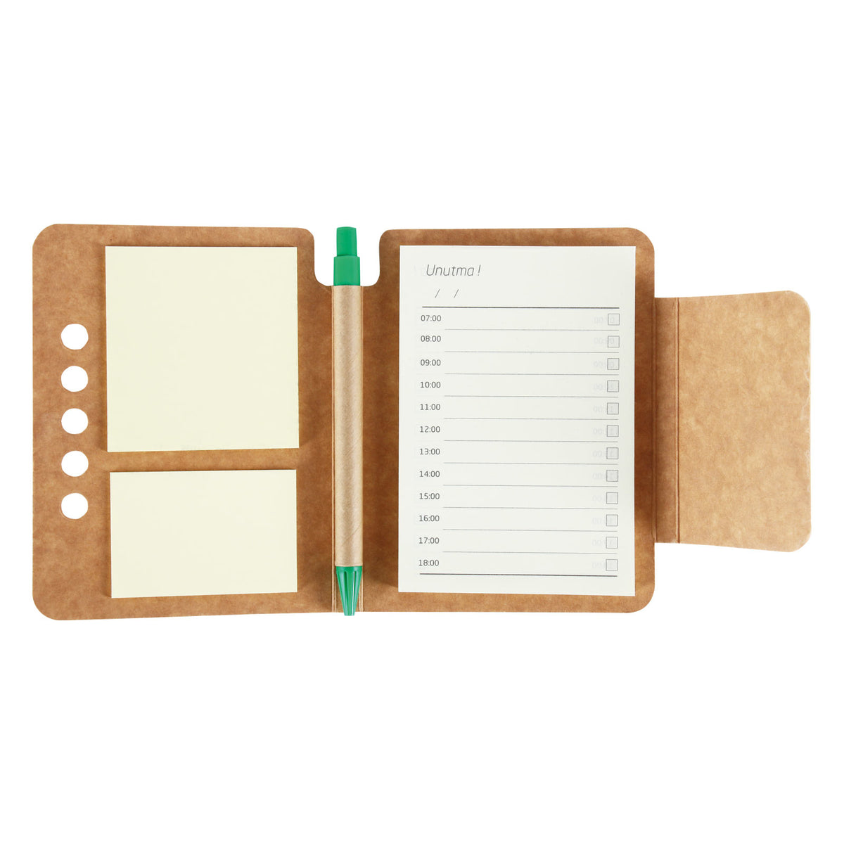 Promosyon Yapışkanlı Kraft Notluk (10,7X14 CM) RC01021 · RC01021-02