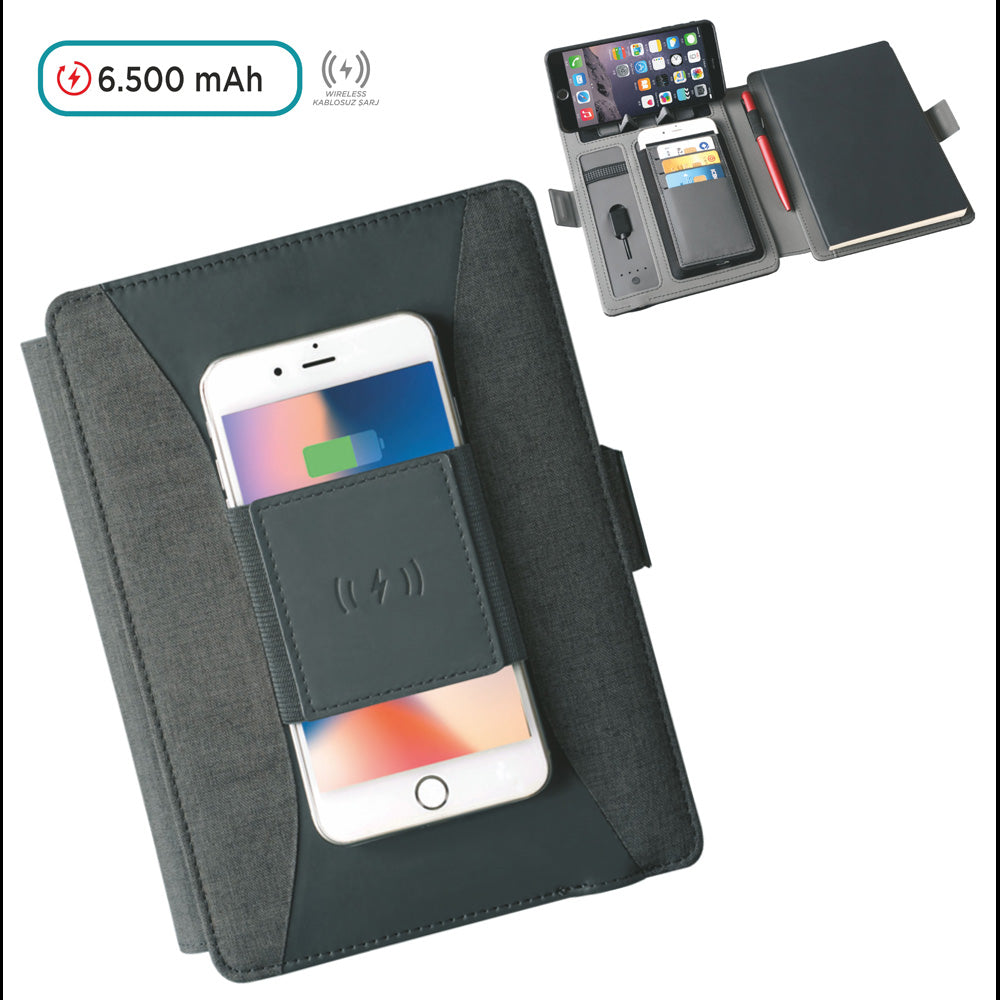 Promosyon 6500 mAh Defterli Magsafe Powerbank TP02035