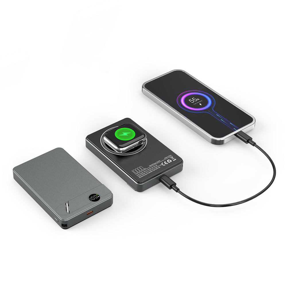 Promosyon 10.000 Mah Wireless Standlı Led Ekranlı Powerbank TP02042 · TP02042-03