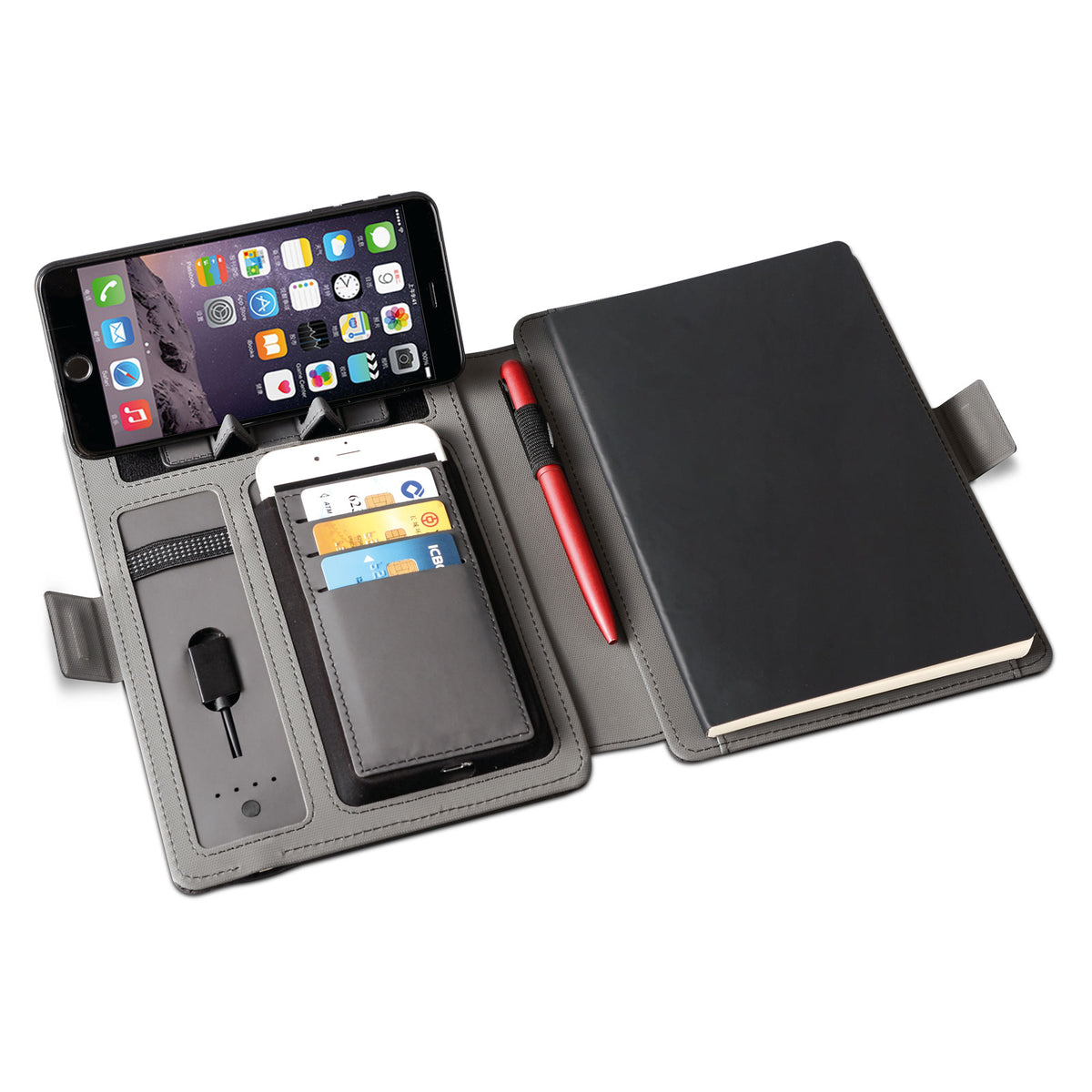 Promosyon 8.000 Mah Wireless Powerbank Organizer Defter TP02049 · TP02049-02