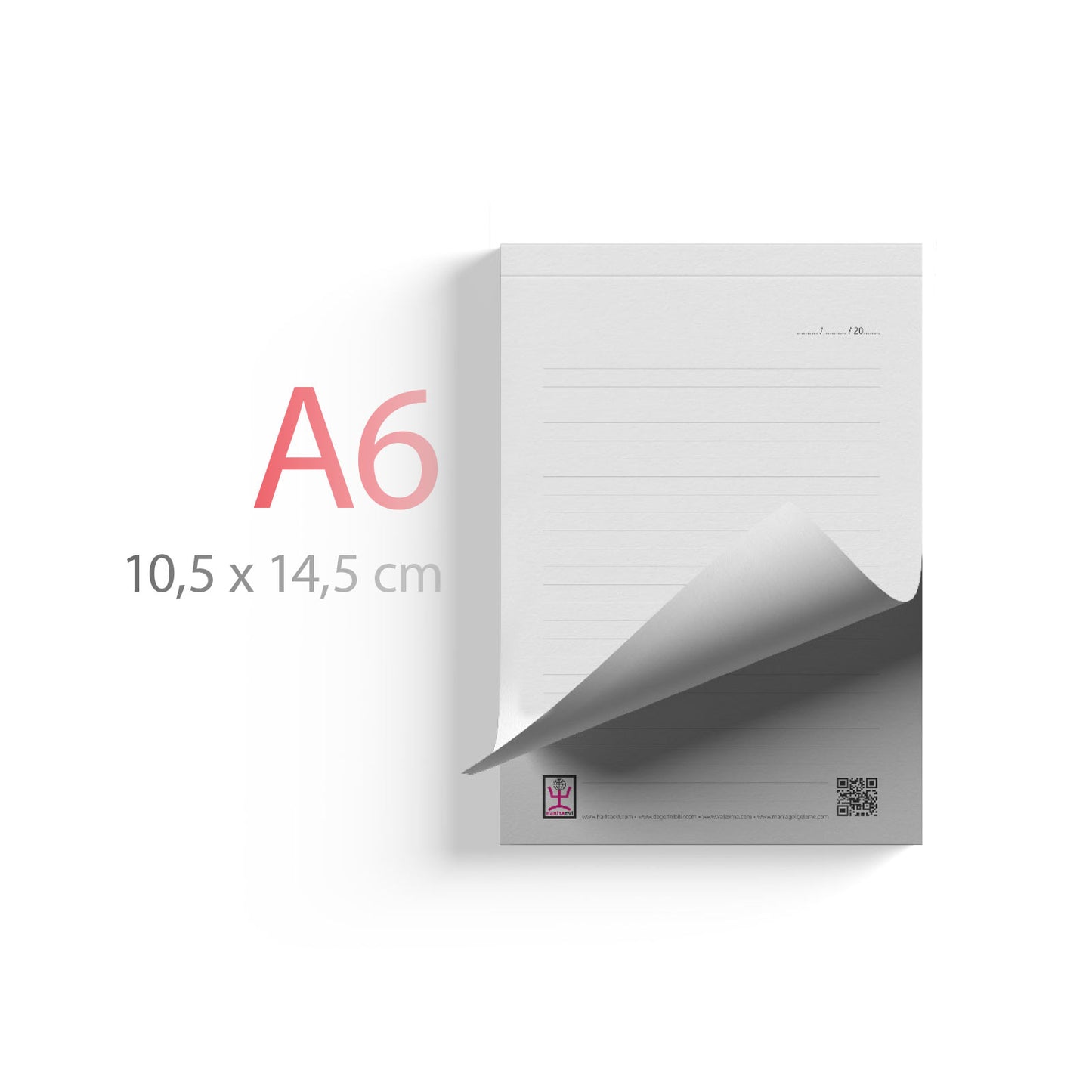 Promosyon Tutkallı A6 Bloknot MB01015